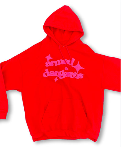 ARMED & DANGEROUS (RED PULLOVER HOOD)