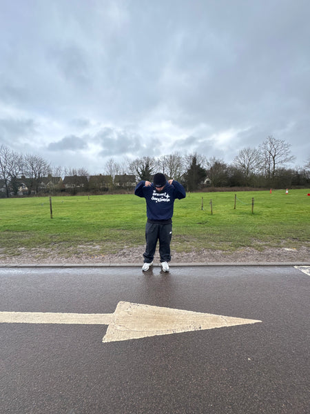 ARMED & DANGEROUS (NAVY PULLOVER HOOD)