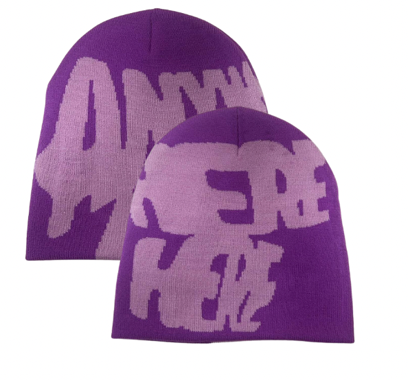 SKULL BEANIE (PURPLE)