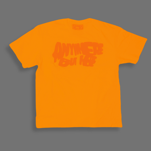 ANYWHERE BUT HERE TEE (ALL ORANGE)