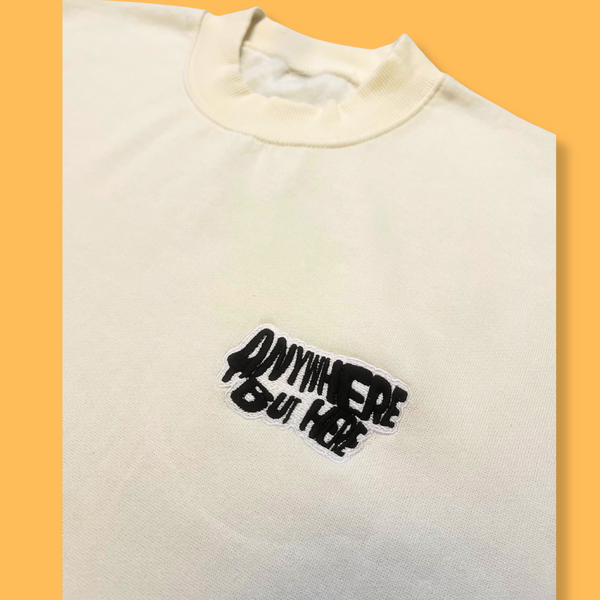 ANYWHERE BUT HERE SWEATSHIRT & JOG PANTS (BEIGE)