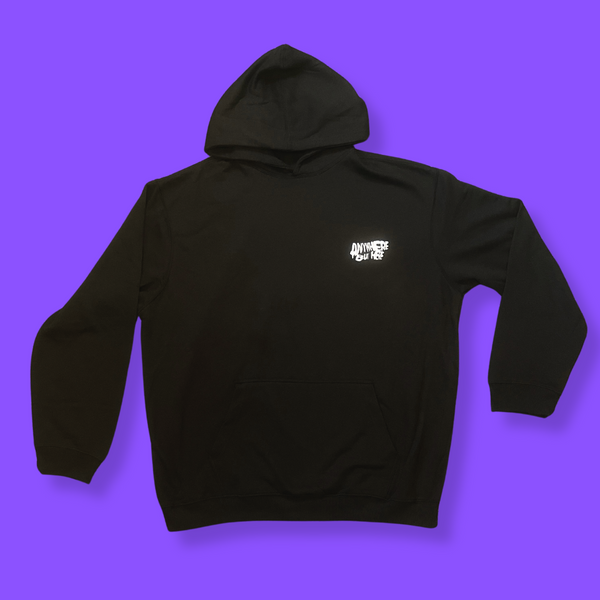 ANYWHERE BUT HERE SET HOODIE (BLACK)