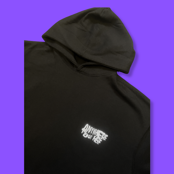 ANYWHERE BUT HERE SET HOODIE (BLACK)