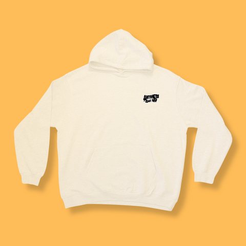 ANYWHERE BUT HERE SET HOODIE (BEIGE)